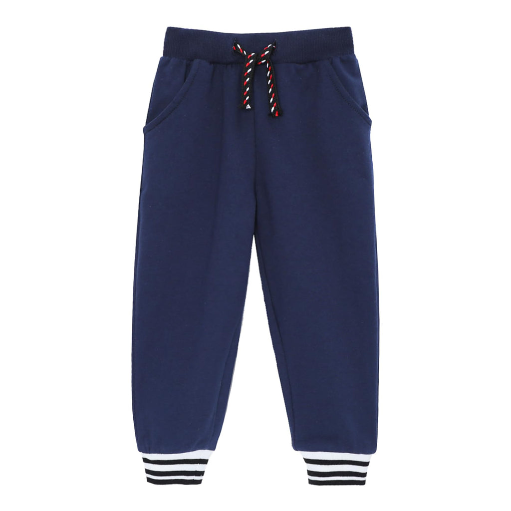HILEELANG Boys Jogger Pants Cotton Sweatpants 3 Pack Pockets Khaki