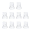 10PCS Spout Cap Compatible with Momcozy M5 Wearable Breastpump, Dustproof, Keep Clean, Prevents Leaks Silicone Spout Cover Fit for M5 Pumps, Breast Pump Replacement Parts