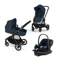 Cybex EOS 5-in-1 Travel System Stroller + Lightweight Aton G Infant Car Seat, Ocean Blue