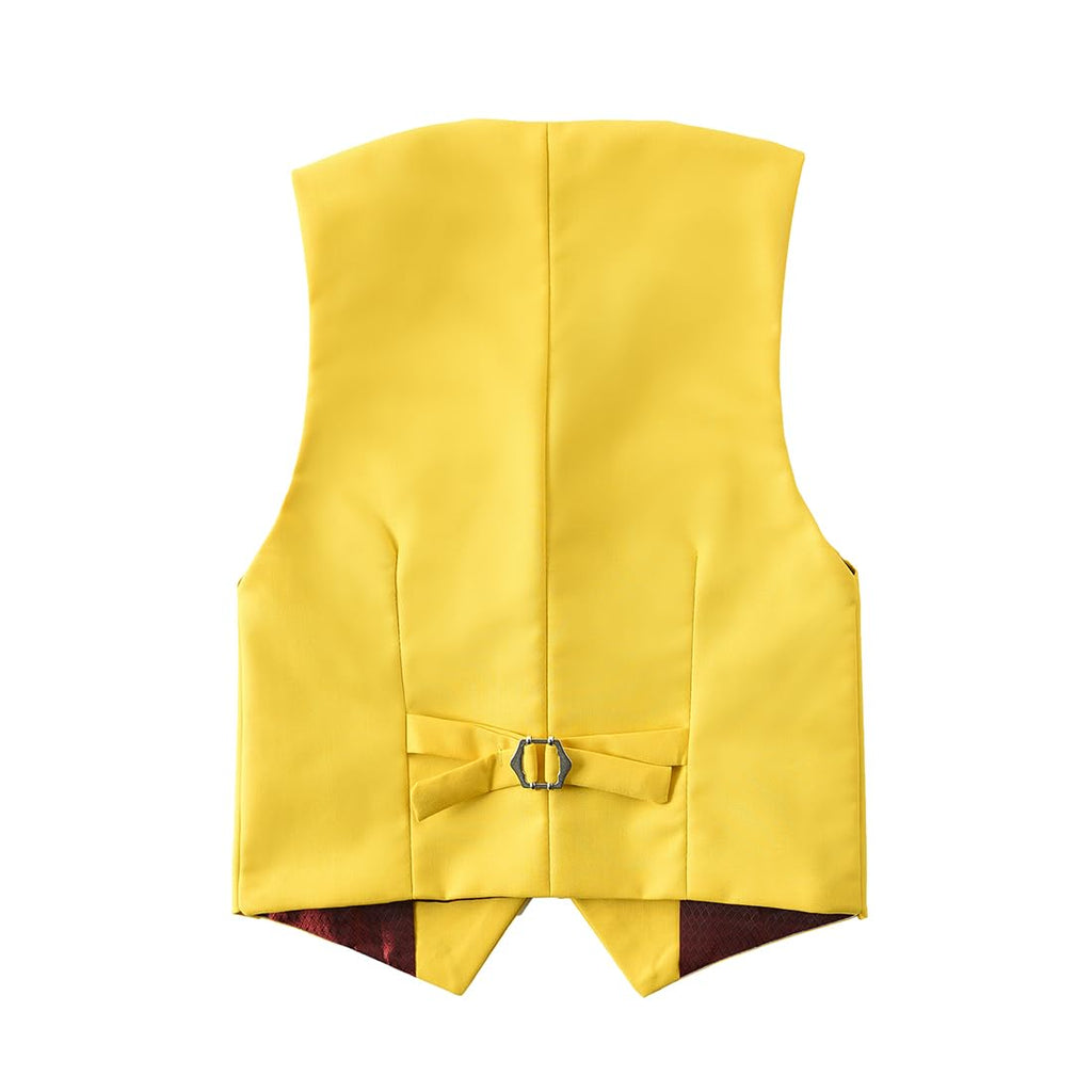 Suits for Boys Suit Set First Communion Dress Clothes Tuxedo Yellow Size 8