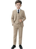Toddler Tuxedo Boys Champagne Suits Size 8 Kids Ring Bearer Outfit