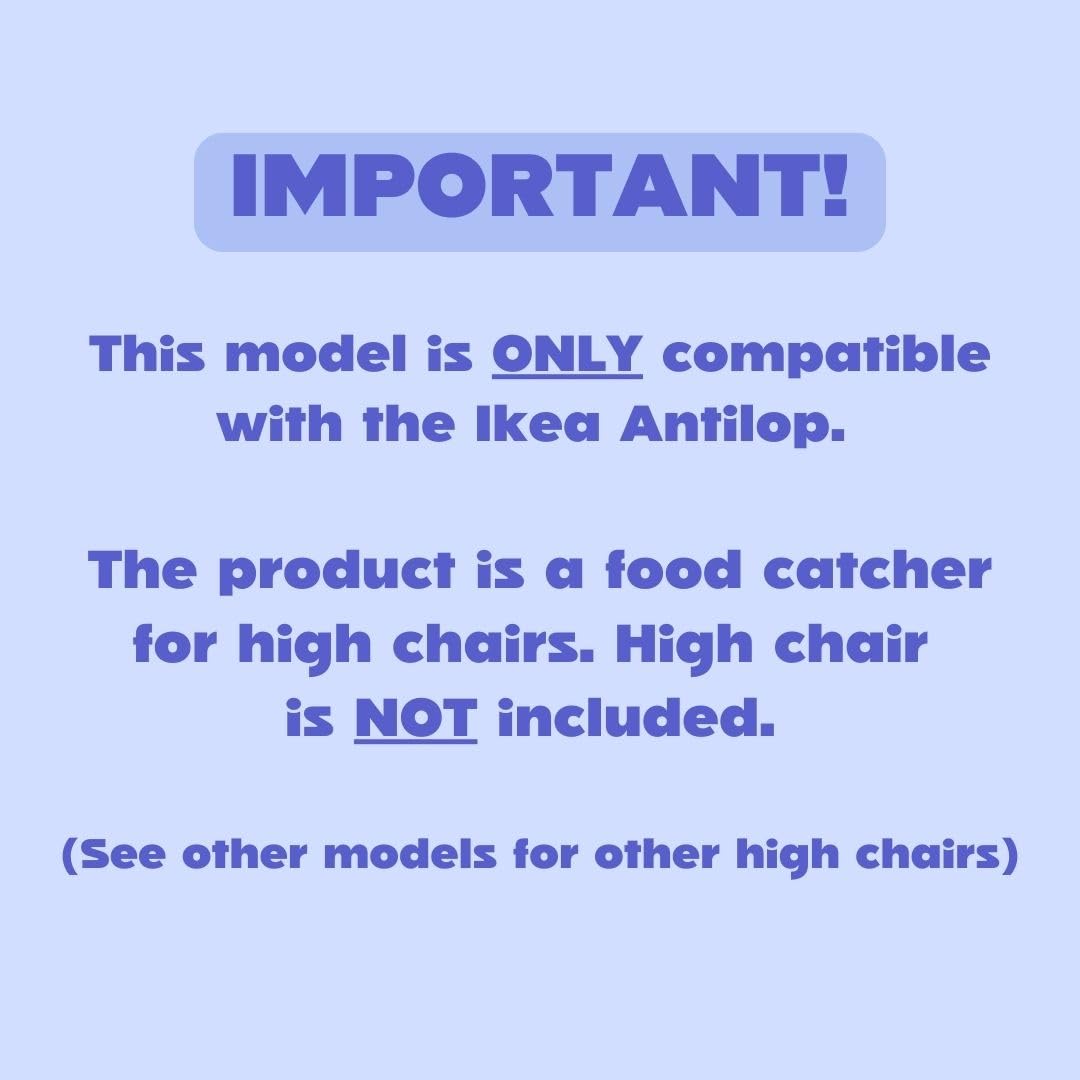 CATCHY - Food Catcher - Compatible with IKEA Antilop High Chair + 11 Other High Chairs - Highchair Sold Separately - Baby & Toddler Food & Mess Catcher - Under High Chair Accessory