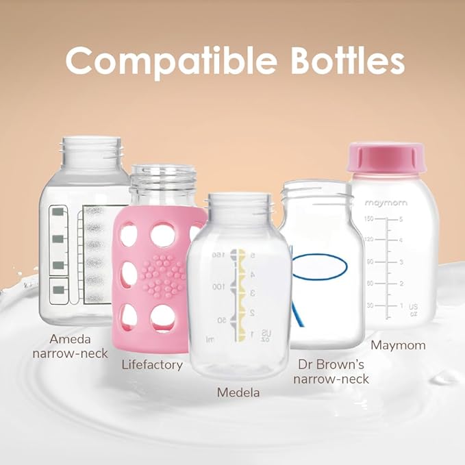 Maymom MyFit 17 mm Shields Small; Compatible with Medela Breast Pumps-PersonalFit, Freestyle, Harmony, Maxi, Freestyle Flex Connector; Connect to Maymom Widemouth/Narrow Connector, 2pcs