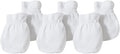 Burt's Bees Baby Unisex Baby Mittens, 100% Organic Cotton, One Size 3-Pack Solid Color Infant Scratch Protection Mitts
