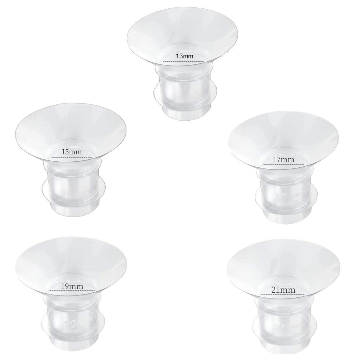 Flange Inserts 15mm for Medela,Spectra 24mm Shields/Flanges,Compatible with Momcozy S12 Pro/S9 Pro/S9/S12 Wearable Breast Pump,Reduce 24mm Nipple Tunnel Down to 15mm,4PCS