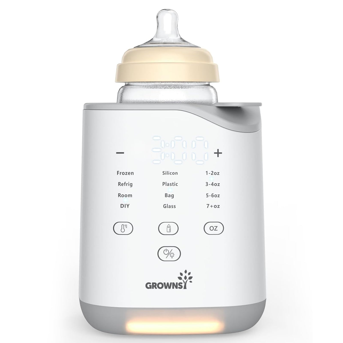 Grownsy NightEase Pro Bottle Warmer for Night Breastfeeding