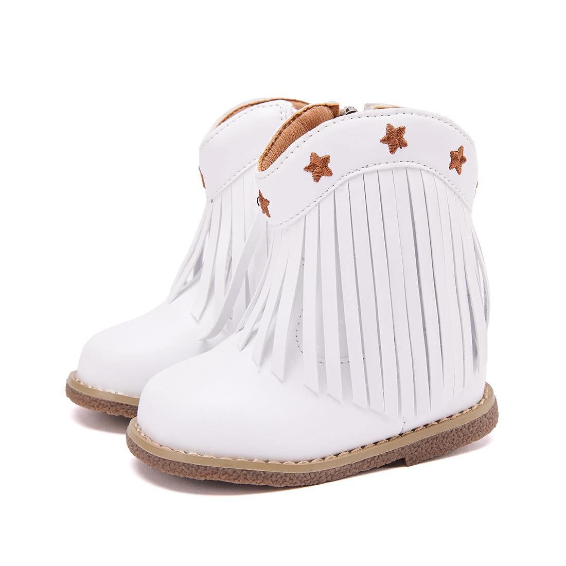 BMCiTYBM Toddler Cowboy Cowgirl Boots Western Shoes Black/Brown 8 Toddler