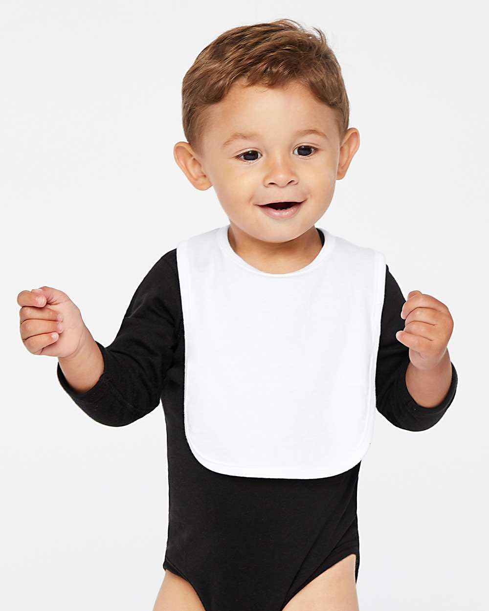 Wild Bobby Kind of Chunky Extra Hunky Humor Infant Premium Jersey Baby Bib for Girls Boys, Black, One Size