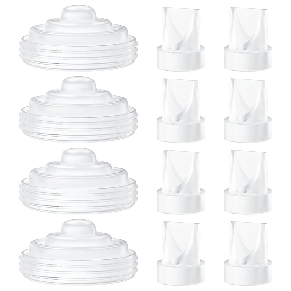 GOTOCUT 12 Pack Replacement Parts for Momcozy M5 Breast Pump, Replace to Mom Cozy M5 Duckbill Valve Diaphgram, Breastfeeding Essential Accessories