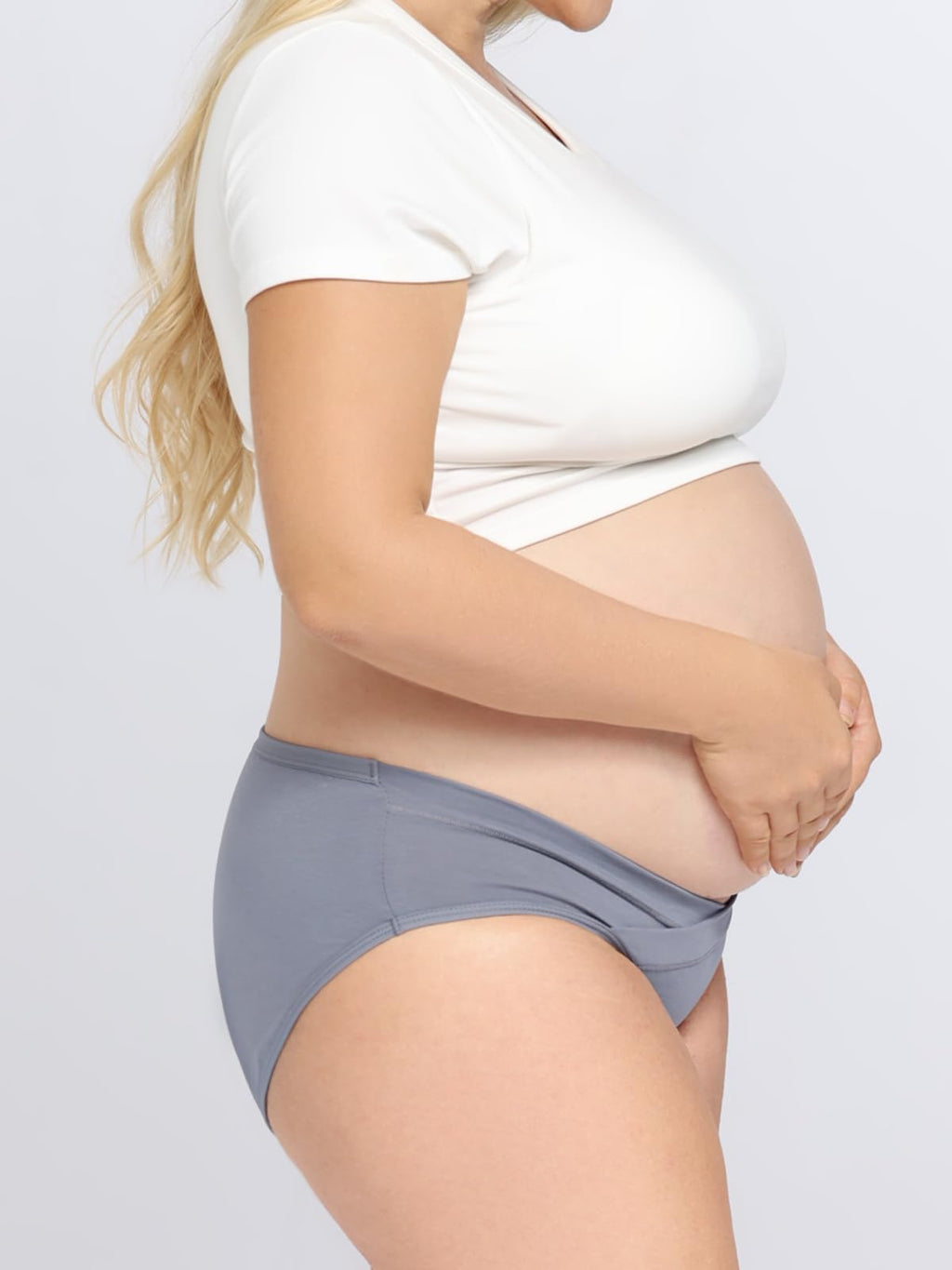 Angelhood 6 Pack Womens Cotton Maternity Underwear,Healthy Maternity Pregnancy Panties Postpartum Mother Under Bump Underwear