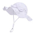 Baby Girl Sun Hat with UPF 50+ Outdoor Adjustable Beach Hat with Wide Brim Bucket Hats (2-3岁)