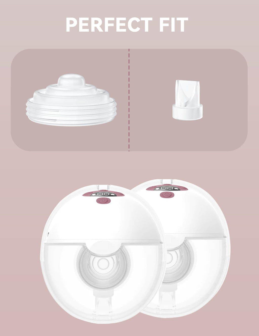TOVVILD 8PCS Breast Pump Parts Compatible with Momcozy M5 Replacement to Diaphragms 2PCS and Duckbill Valves 6PCS, Not Original Mom Cozy Pump Parts Accessories