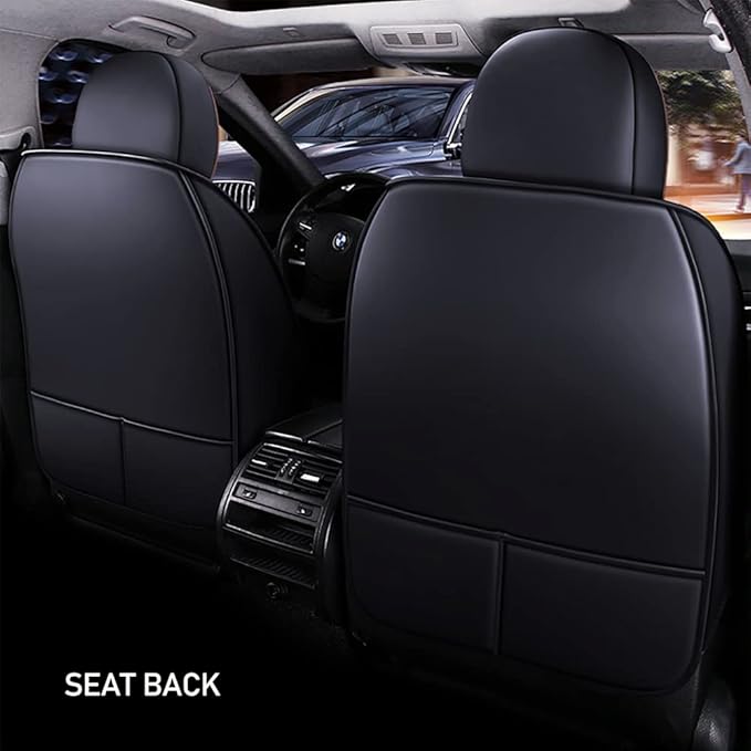Auto Front Seat Covers fir for Suzuki 1999-2025 95% Models, 3D Front Split Bench Protection Compatible with Side Airbag Black & Coffee Line