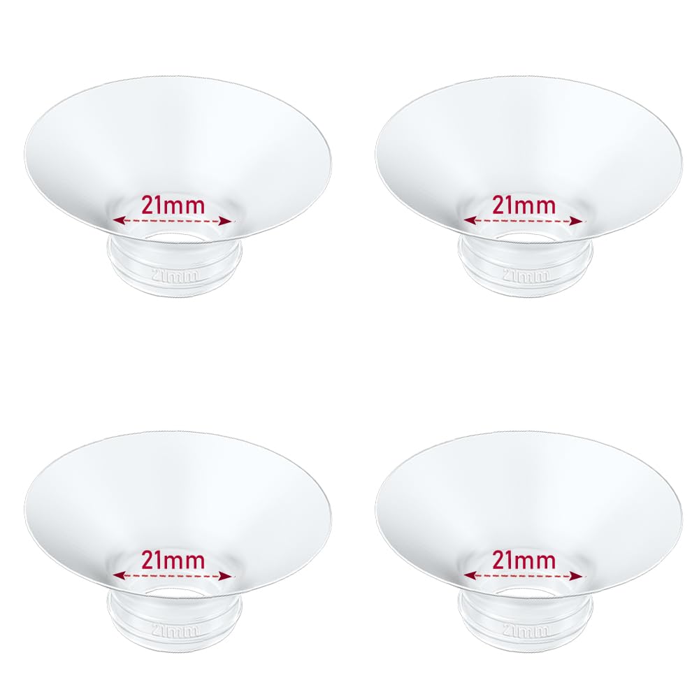 IVARONAL Flange Insert 2PCS 14mm Compatible with Momcozy M9/M6/M5/S12 Pro/V1 Pro/V2 pro, Spectra/Medela/Elvie/NCVI/TSRETE/eufy/Lansinoh/Paruu/MomMed Breast Pump 24mm Shields/Flanges (2pcs-14mm)
