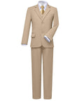 Boy Suits Ring Bearer Outfit Kids Tuxedo Suit for Boys Champagne Size 12