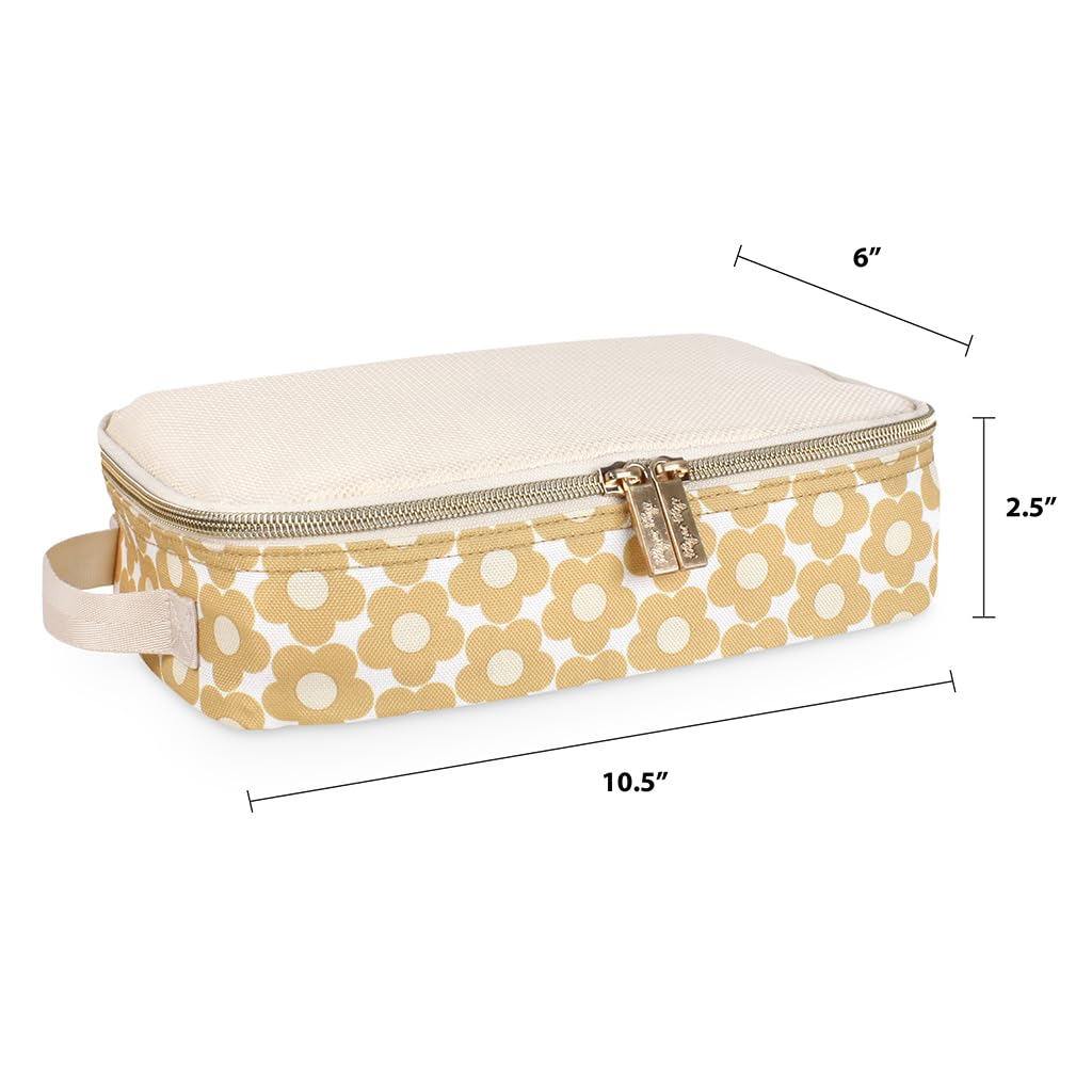 Itzy Ritzy Packing Cubes for Travel, Set of 3 Organizers (Milk & Honey)