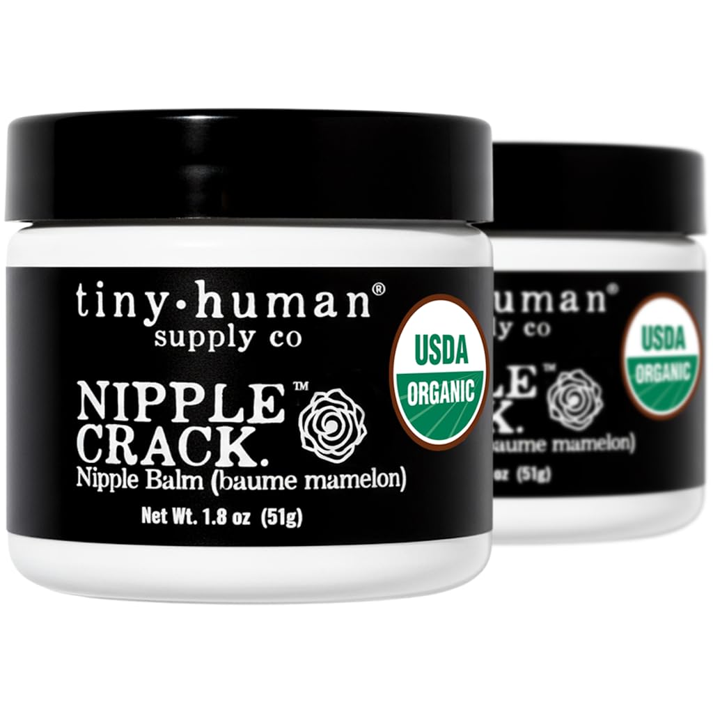 Organic Nipple Cream, Nipple Crack Lanolin Free Nipple Butter, Balm for Breastfeeding Mother, No Need to Wash Off, Safe for Baby and Mama