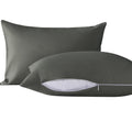 NTBAY Toddler Pillows with Pillowcases Set, 4 Piece 13 x 18, Dark Grey