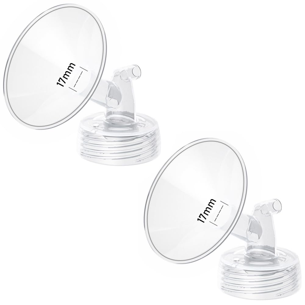 2pcs 14mm Flange Compatible with Spectra S1 S2 9 Plus Synergy Gold Ameda MYA Motif Luna Breast Pump, Replacement to Spectra Pump Parts, Breast Pump Shields 14mm Replace S1 S2 Parts