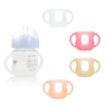 4-Pack Silicone Sleeves for Philips Avent Glass Bottles, BPA-Free Drop-Resistant Baby Bottle Sleeves with Handles, Compatible with Philips Avent Natural Glass Baby Bottles (4 oz)