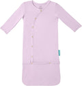 PurComfy Supersoft Baby Sleeper Gowns, Premium Bamboo Viscose Infant Nightgown Sleepers Preemie Newborn Snap Bundler