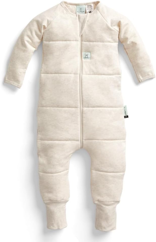 ergoPouch 1.0 TOG Sleeping For Baby Girl and Baby Boy - Our Baby Sleeping Provide Ultimate Comfort - Easy Diaper Changes - Made with Breathable Materials (12-24 Months, Oatmeal Marle