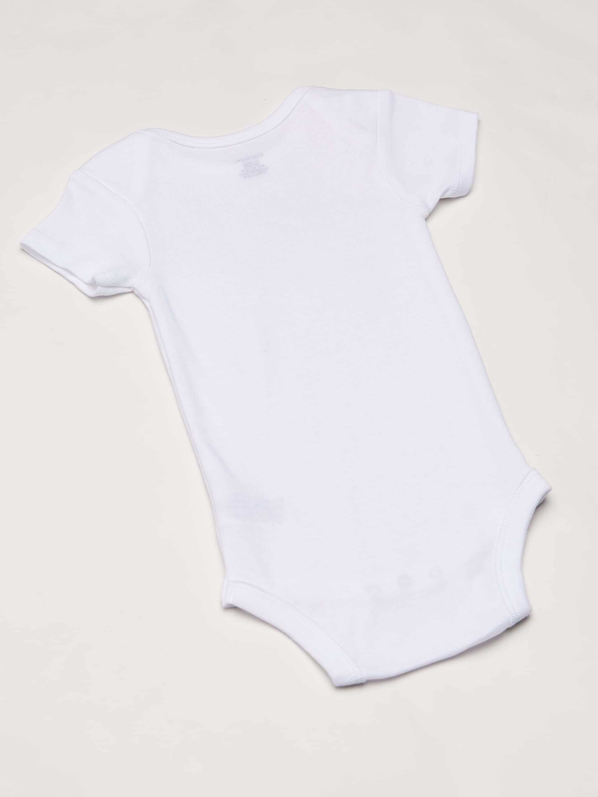 Gerber Baby 5-Pack Solid Onesies Bodysuits, White, 18 Months