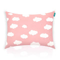 Toddler Pillow for Sleeping, Kid Pillow 14" x 19" for Small Travel Bed, Nap Pillows, Soft & Skin-Friendly Small Pillows for Sleeping, Toddler Use Only, Age 2 to 5 (Pink Cloud)