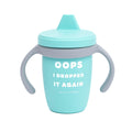 Bella Tunno Sippy Cup, Silicone Training Cup with Transition Handles for Infants, Toddlers & Kids, Babies 6-12 Months & Toddlers 1-3 Years, Boys & Girls, Oops I Dropped It Again, 8 oz