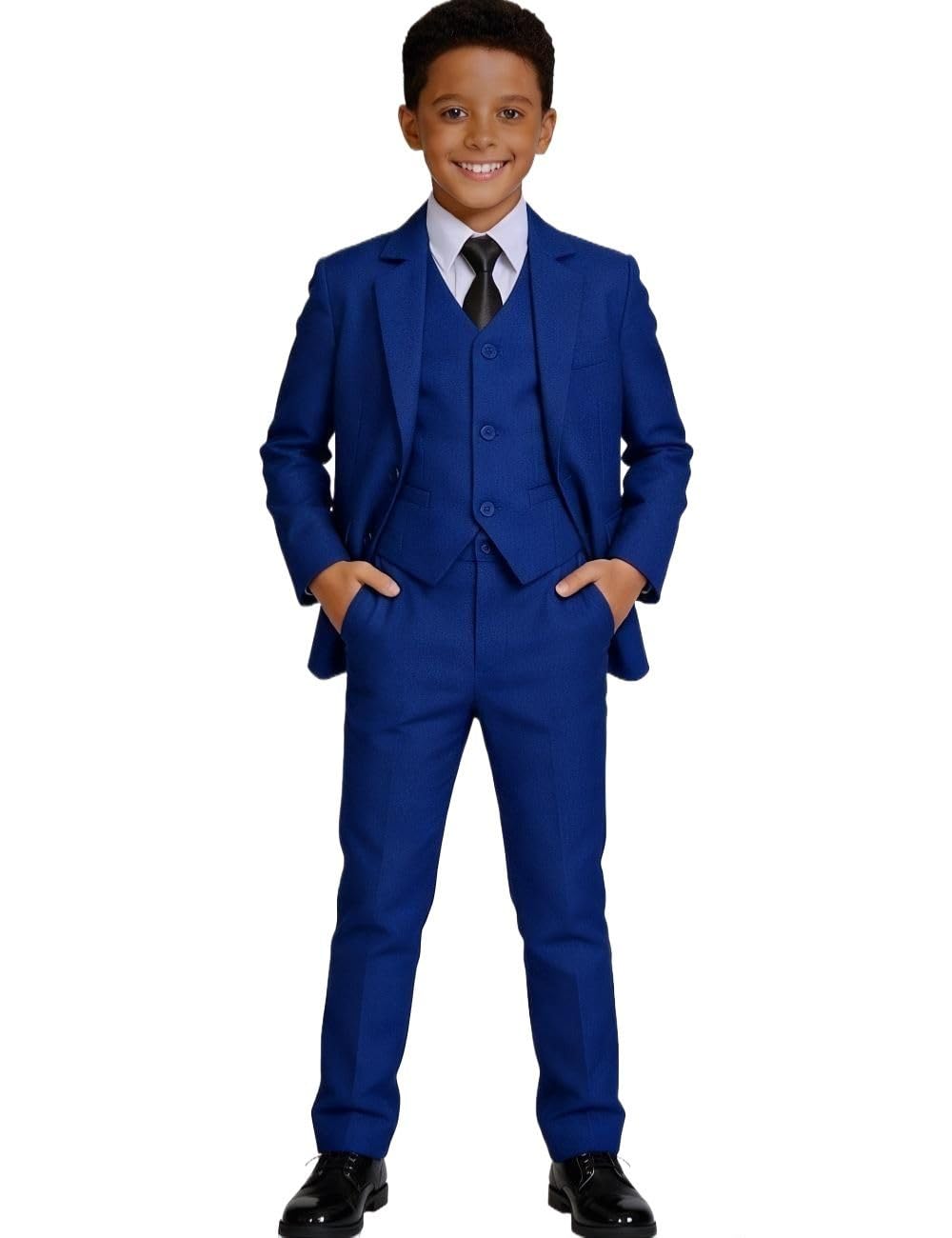 Boys Suit Ring Bearer Outfit Formal Tuxedo Suits for Boy Royal Blue Size 12