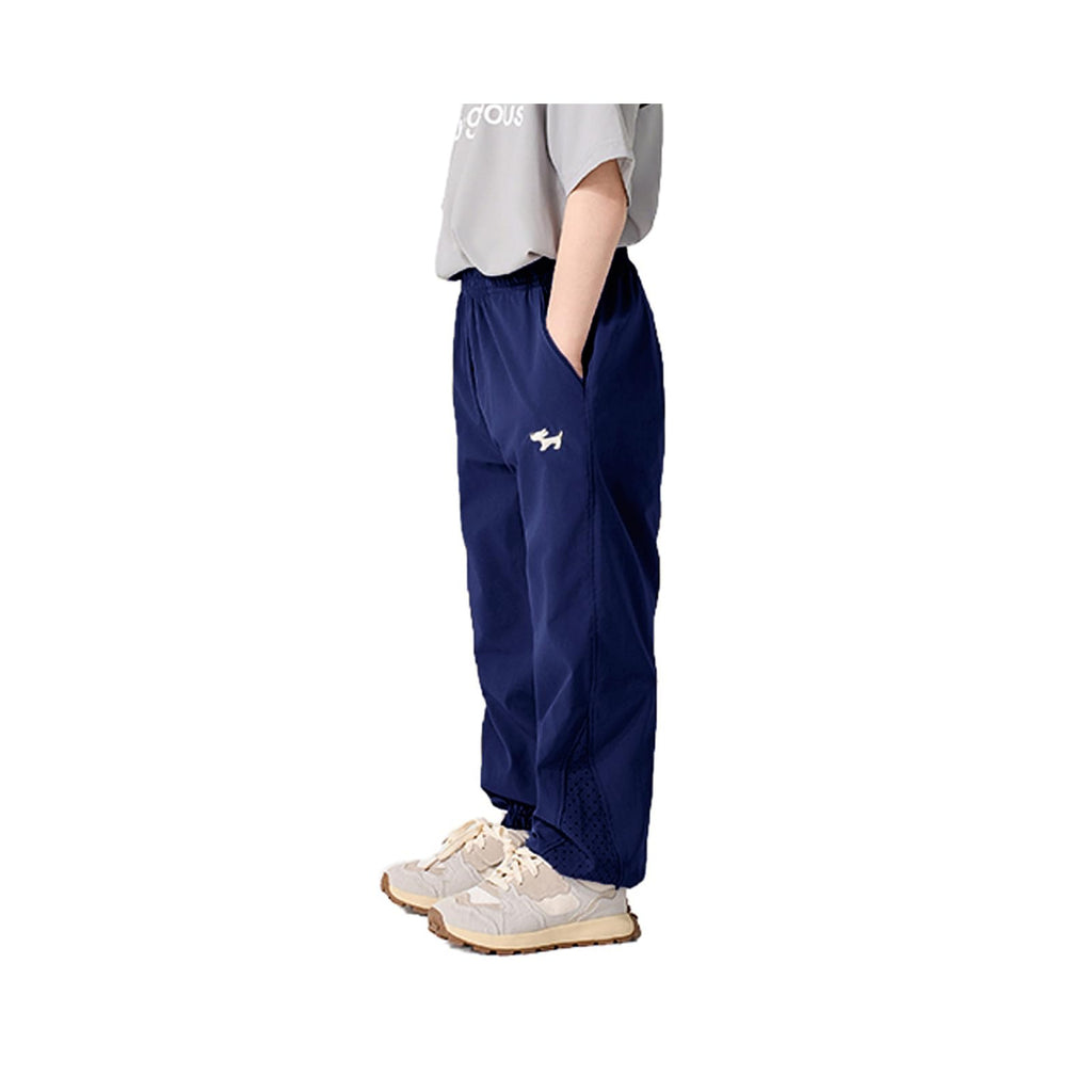 kolally Boys Navy Blue Pants Quick Dry Uniform School Athletic Hiking Gym Pants with Pockets Sweatpants 3-12Y