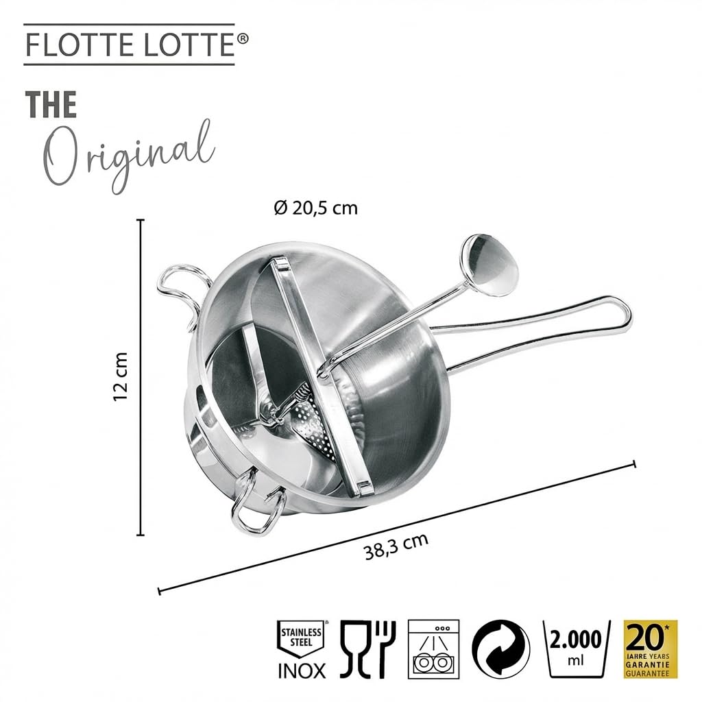 GEFU Stainless Steel Food Mill FLOTTE LOTTE