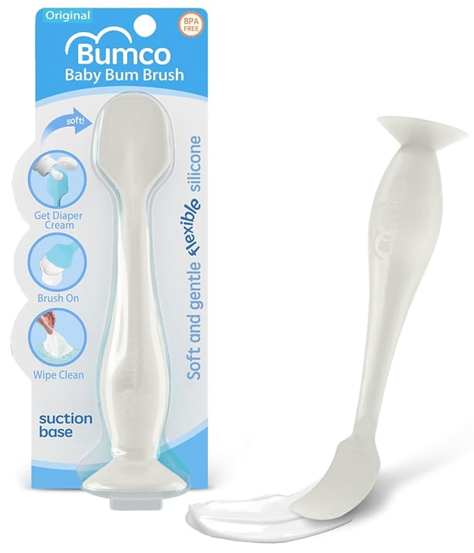 Bumco Diaper Cream Spatula - BPA-Free Diaper Bag Essentials, Soft Butt Spatula Baby, Mom-Invented Butt Paste Spatula, Bumco Diaper Cream Spatula, Flexible Diaper Cream Applicator, Bumco Baby Bum Brush