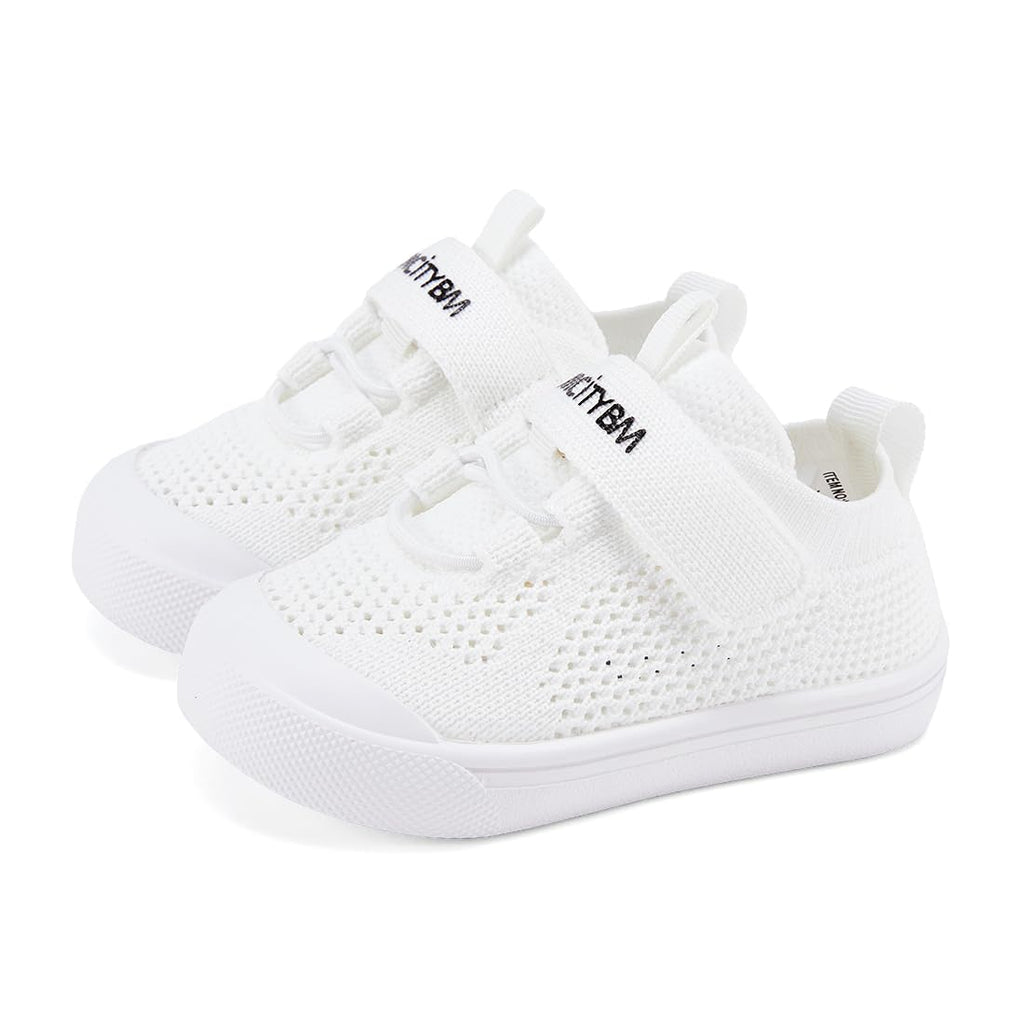 BMCiTYBM Baby Walking Shoes First Infant Sneakers White Size 6-12 Months