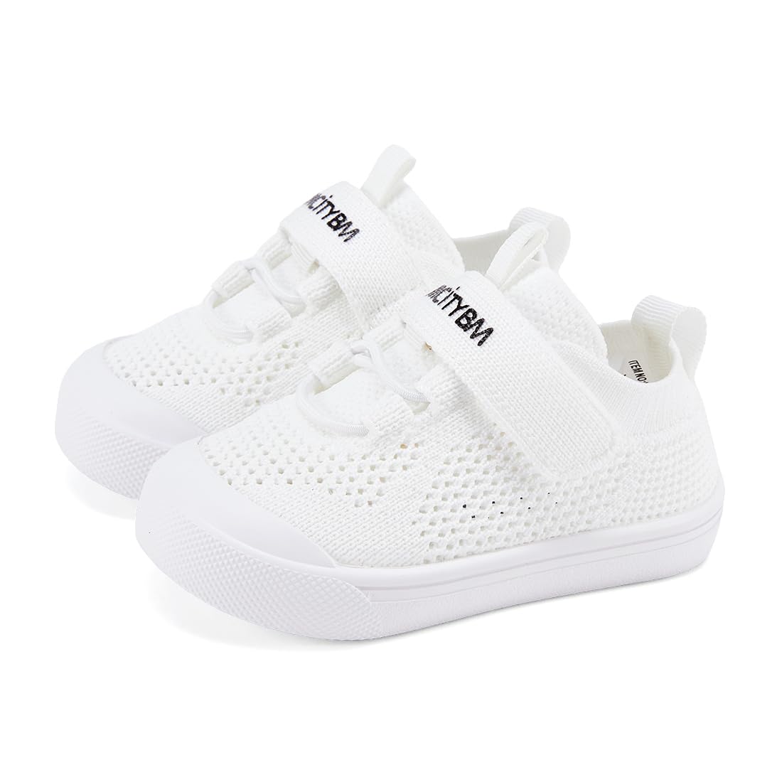 BMCiTYBM Baby Walking Shoes First Infant Sneakers White Size 6-12 Months