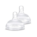 Playtex Baby NATURALATCH Comfort Wide Neck Nipples for Babies 6+ Months, Fast Flow (2 Count), Feeding Essentials for Newborn and Breastfeeding Babies
