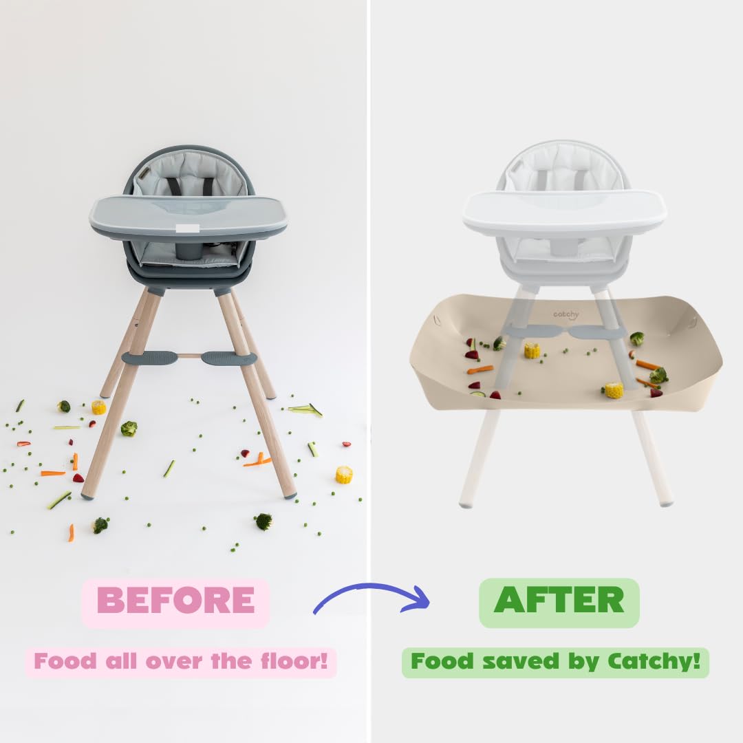 CATCHY - Food Catcher - Compatible with Maxi-COSI Moa 8-in-1 High Chair + 12 Other High Chairs - Highchair Sold Separately - Baby & Toddler Food & Mess Catcher - Under High Chair Accessory