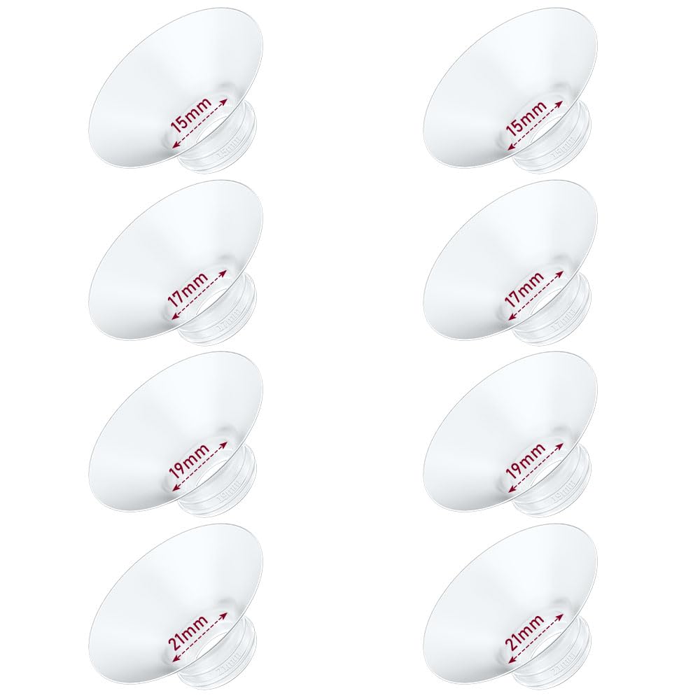IVARONAL Flange Insert 2PCS 14mm Compatible with Momcozy M9/M6/M5/S12 Pro/V1 Pro/V2 pro, Spectra/Medela/Elvie/NCVI/TSRETE/eufy/Lansinoh/Paruu/MomMed Breast Pump 24mm Shields/Flanges (2pcs-14mm)