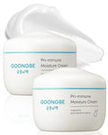 GOONGBE Pri-mmune Moisturizing Cream 2 Pack - Korean Face & Body Cream with Shea Butter for Dry Sensitive Skin - Hypoallergenic 72 Hour Hydration, Non-Sticky, 6.1 oz x 2