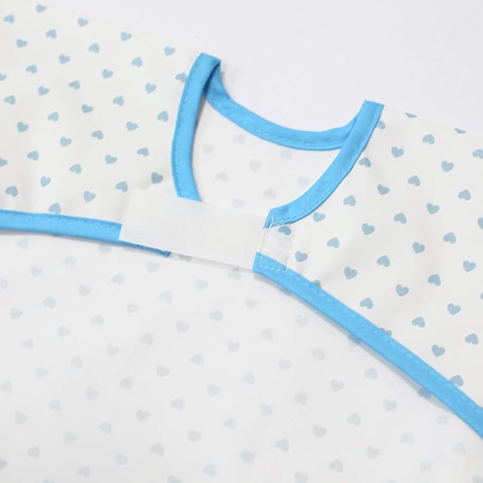 Long Sleeve Waterproof Bib for Toddlers – Feeding Smock for Baby Mealtime, Self-Feeding, Painting & Messy Play, BPA-Free