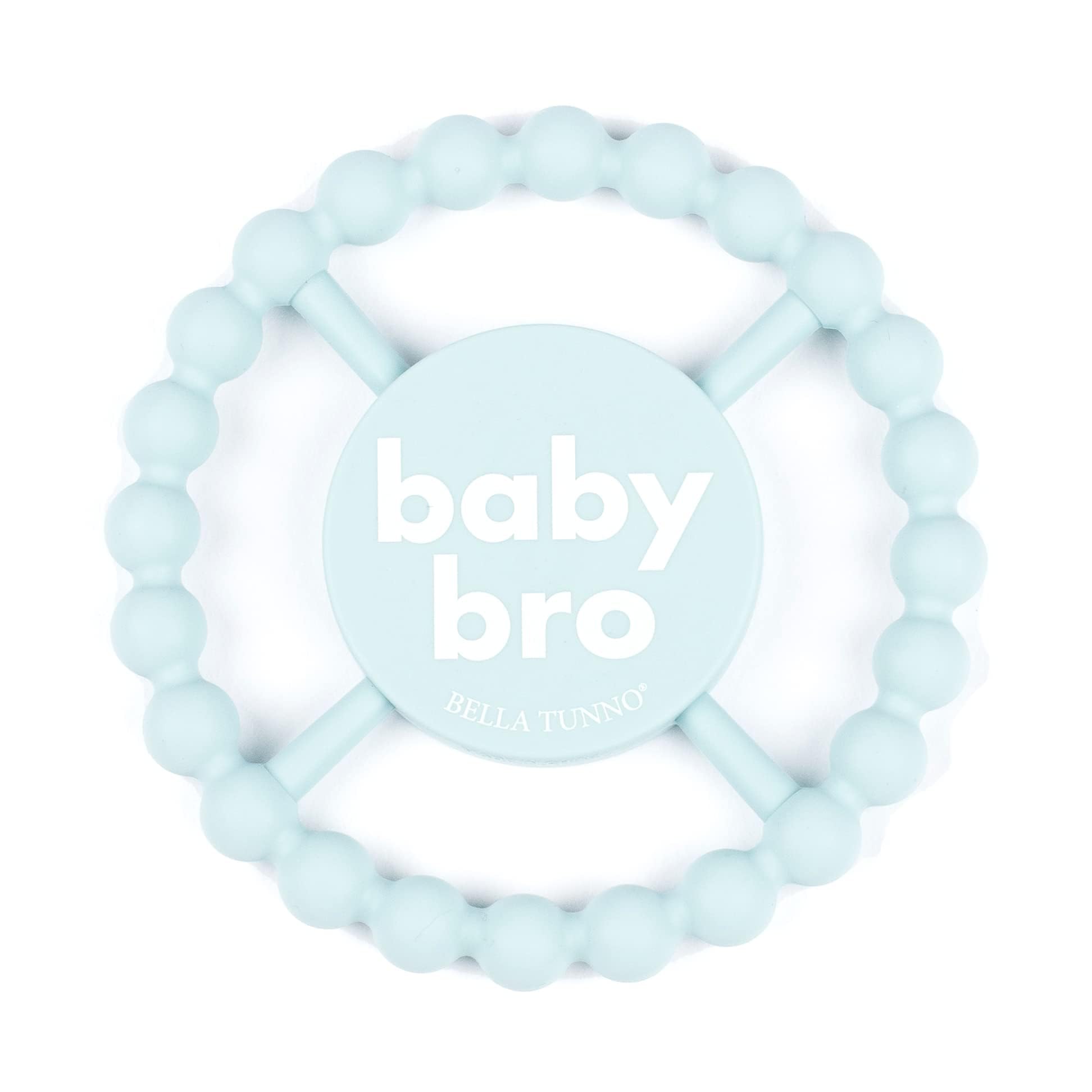 Baby Teether by Bella Tunno, Silicone Teethers for Babies 3-6 Months, 6-12 Months, Toys, Pacifier, Teething Relief, Boys, Girls, Baby Bro