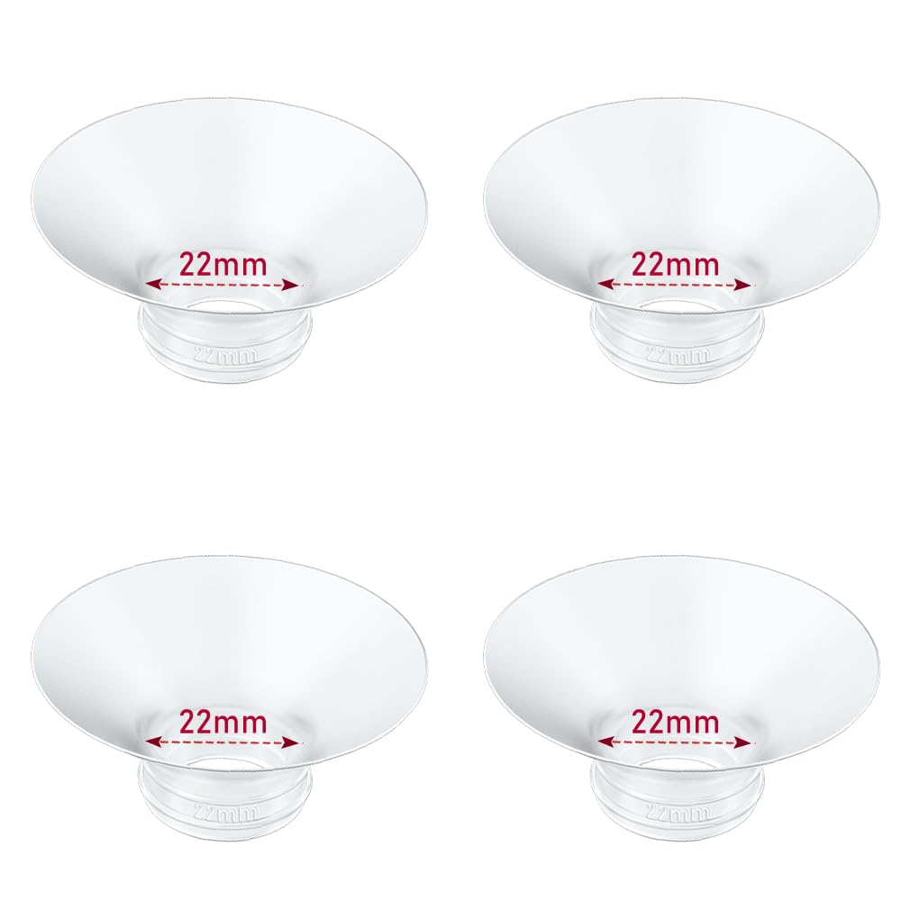 IVARONAL Flange Insert 2PCS 14mm Compatible with Momcozy M9/M6/M5/S12 Pro/V1 Pro/V2 pro, Spectra/Medela/Elvie/NCVI/TSRETE/eufy/Lansinoh/Paruu/MomMed Breast Pump 24mm Shields/Flanges (2pcs-14mm)