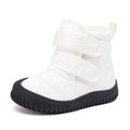 BMCiTYBM Baby Snow Boots Boys Girls Winter Infant Shoes Non Slip 6 9 12 18 24 Months Faux Fur White Size 12-18 Months Toddler
