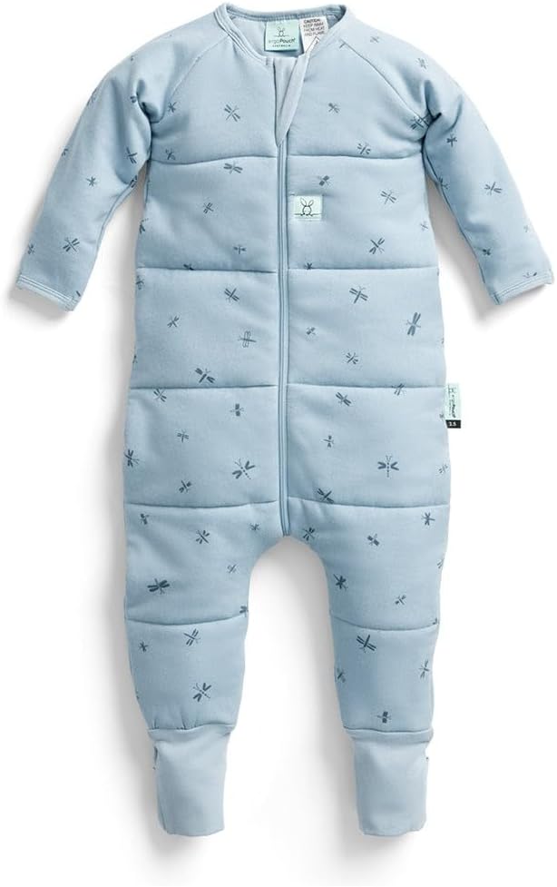 ergoPouch 3.5 TOG Sleeping For Baby Girl and Boy - Our Baby Sleeping Provide Ultimate Comfort - Easy Diaper Changes - Made with Breathable Materials (12-24 Months, Dragonflies)