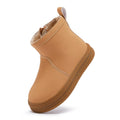 BMCiTYBM Baby Winter Snow Boots Girls Boys High Top Faux Fur First Walking Shoes Camel Size 18-24 Months Toddler