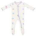 Bamboo Little Soft Baby Footie Pajamas, Baby Clothes, Newborn Sleepers, 95% Viscose and 5% Spandex, Fish, 6-9 Months