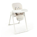 High Chair, Foldable High Chairs for Babies and Toddlers, Adjustable Height, Backrest and Footrest, Removable Tray, Beige