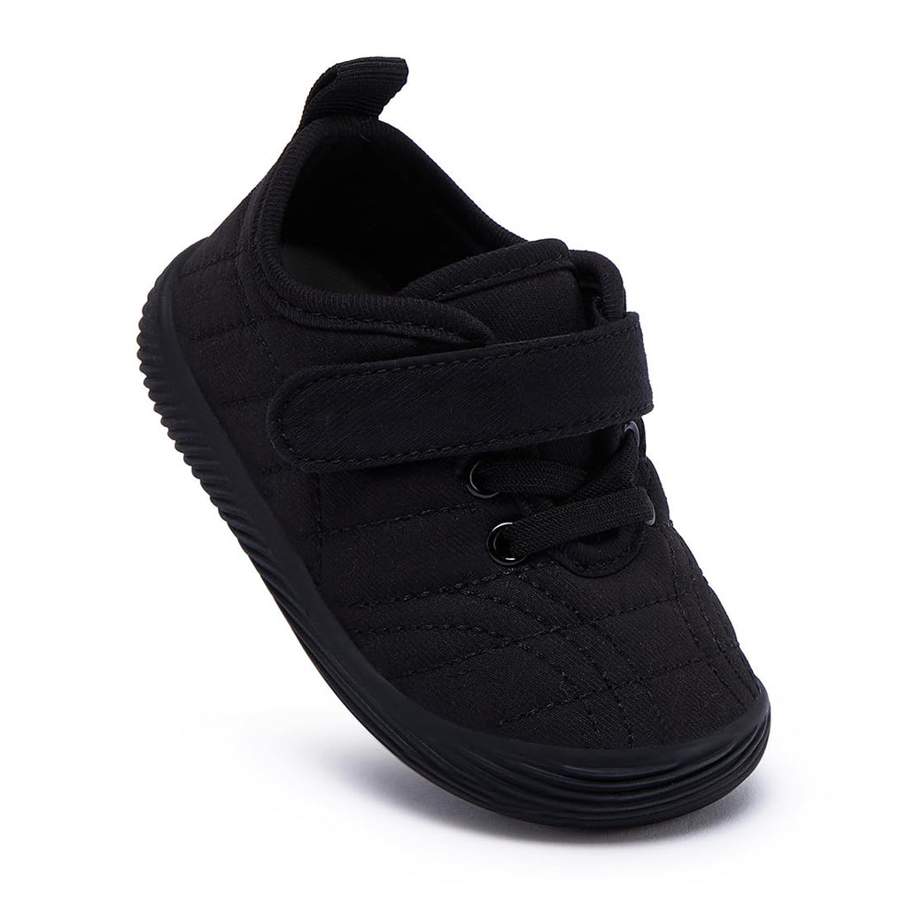 BMCiTYBM Baby Shoes Infant Boy Girl Walking Sneaker Black Size 6-12 Months
