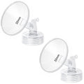 2pcs 32mm Flange Compatible with Spectra S1 S2 9 Plus Synergy Gold Ameda MYA Motif Luna Breast Pump, Replacement to Spectra Pump Parts, Breast Pump Shields 32mm Replace S1 S2 Parts