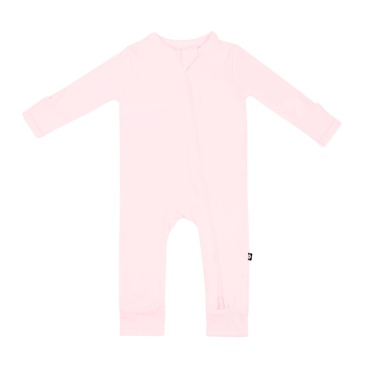 KYTE BABY Soft Bamboo Rayon Rompers, Zipper Closure, 0-24 Months (0-3 Months, Midnight)